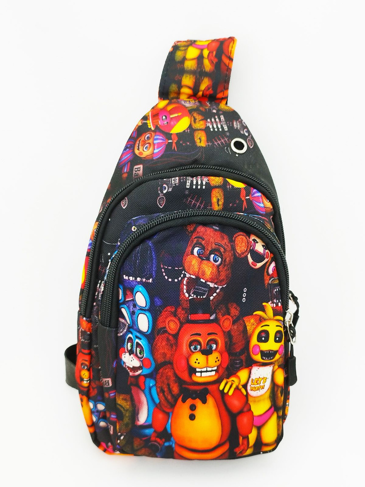 Рюкзак детский на плечо Фредди Animatronics (Аниматроники) / сумка для мелочей детская, сумка для телефона #1