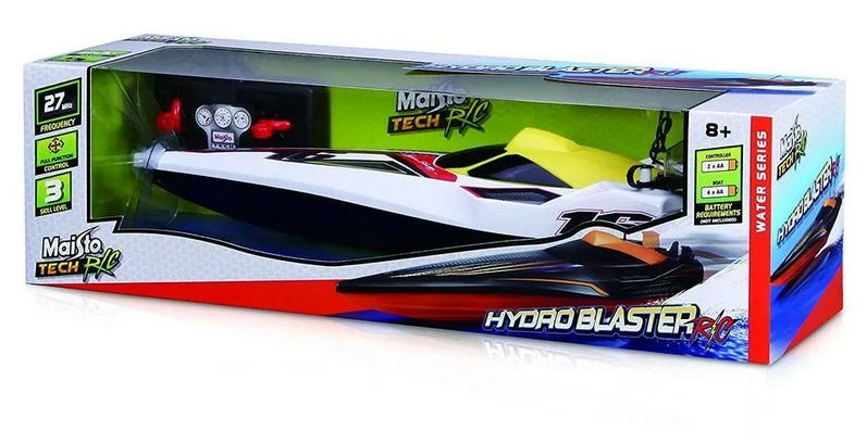 Лодка на р/у. Maisto 82763 RC-Hydro Blaster Boat (2.4Ghz) желтая #1