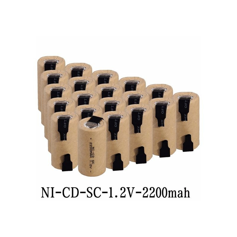 1.2V никель - кадмиевый аккумулятор NI - CD SC - 2200MAH для ...