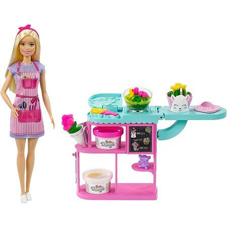 Набор игровой Барби, Barbie Цветочный магазин с куклой-флористом. блондинка.  #1