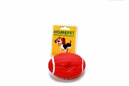 Игрушка для собак HOMEPET мяч регби латекс 10,5 см #1