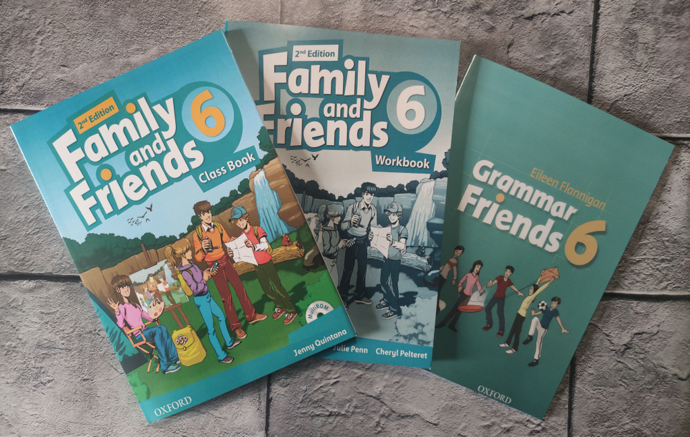 Family and Friends (2nd edition) Class Book 6 + Work Book 6 + Grammar Friends 6 #1