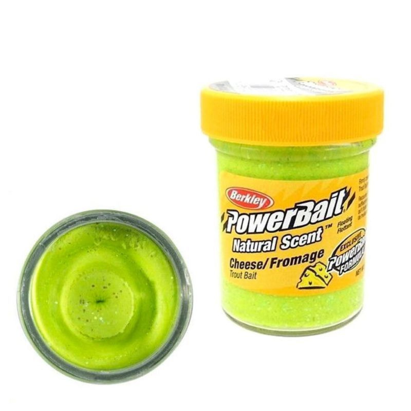 Паста форелевая Berkley Extra Scent Glitter Trout Bait Cheese Chartreuse 50 гр. #1