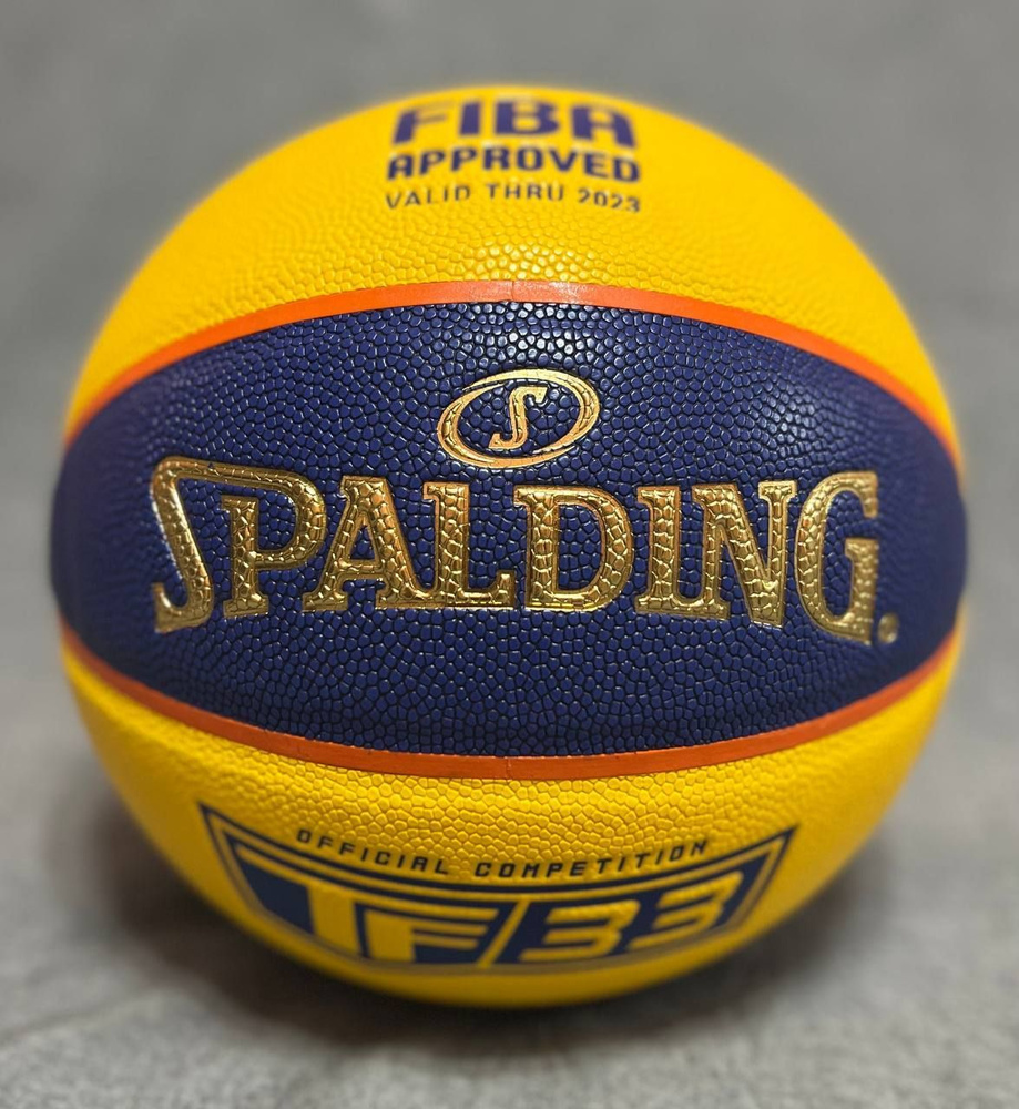 Мяч баскетбольный Spalding TF-33. Outdoor, 6 размер, синий, желтый купить  по выгодной цене в интернет-магазине OZON (1006784261)