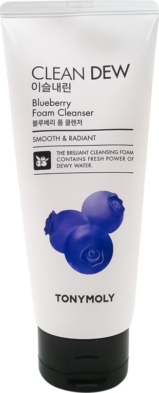TONYMOLY / Тонимоли CLEAN DEW Blueberry Foam Cleanser Пенка для умывания очищающая с экстрактом черники #1