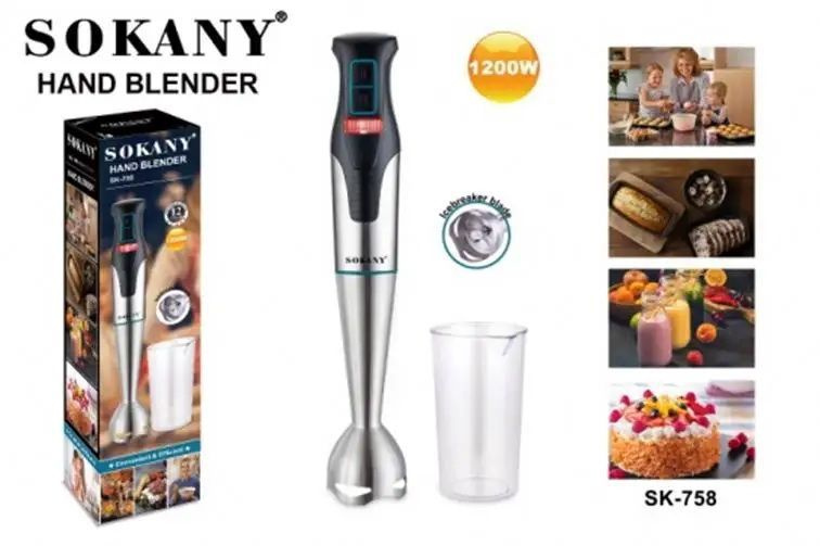 Ручной блендер Sk-758/1200 Вт/отличный помощник на кухне #1