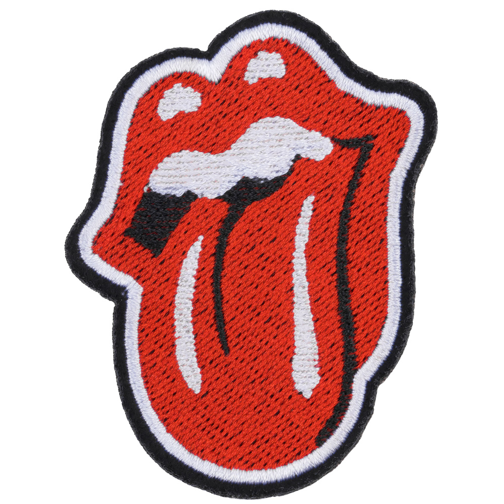 Нашивка, шеврон, патч (patch) Rolling Stones, размер 7,5*5,5 см, 1 шт. #1