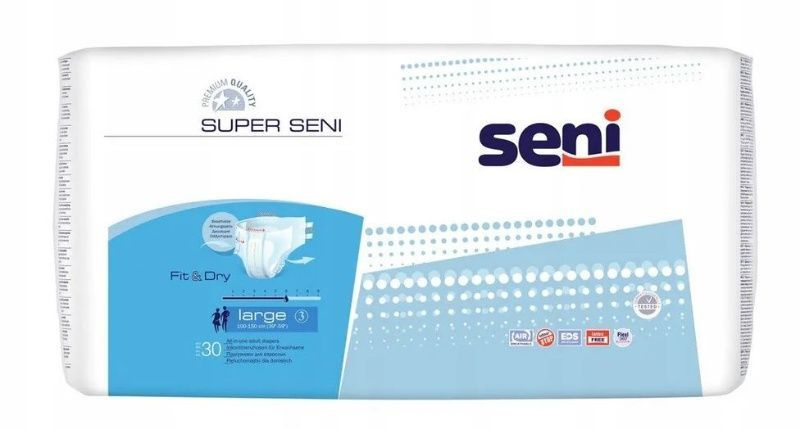 Подгузники для взрослых Super Seni Classic Large (100-150см), 30шт #1