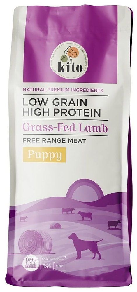 Корм Kito Low Grain Grass-Fed Lamb для щенков, низкозерновой, с ягненком свободного выпаса, 2.5 кг  #1