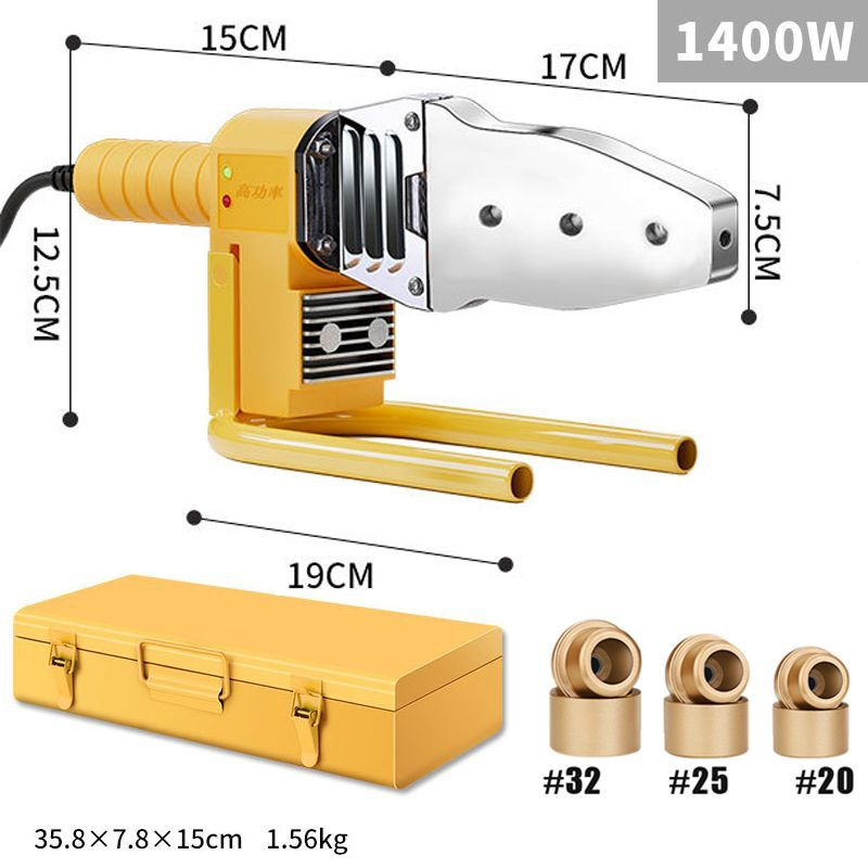 1400 Вт Сварочный аппарат для труб, паяльник, пластиковая сварка, ПП/ПБ ...