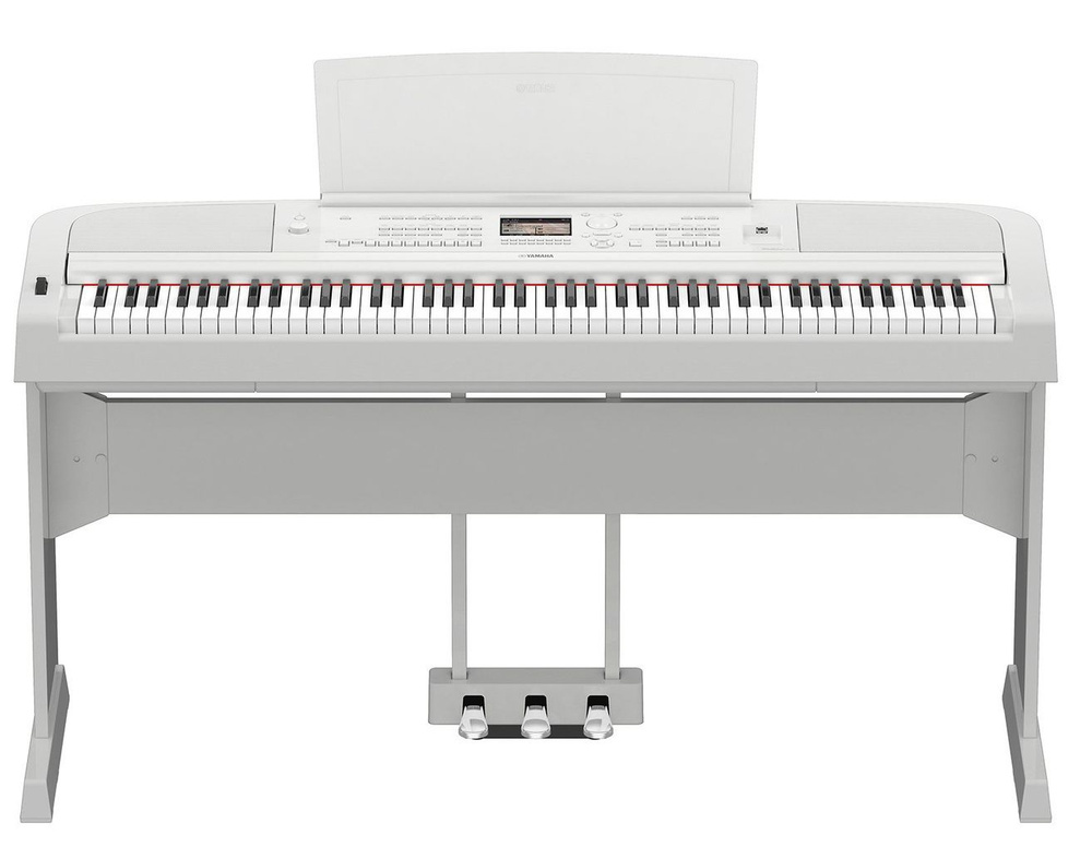 YAMAHA DGX-670WH - Цифровое пианино,стойка и блок педалей в комплекте  #1
