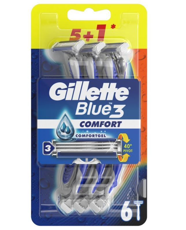 Gillette Blue3 Comfort бритвенный станок 6 штук #1