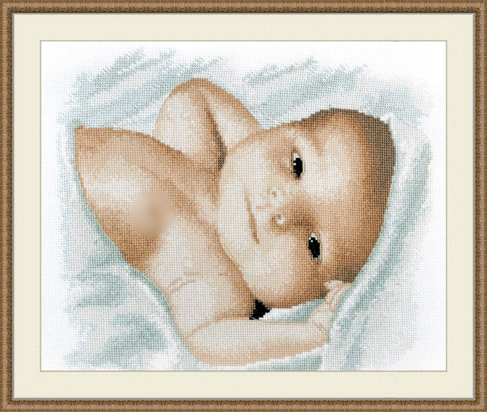 Набор для вышивания крестом Малышок арт. 923 Овен 27x22 см Ребенок Малыш  #1