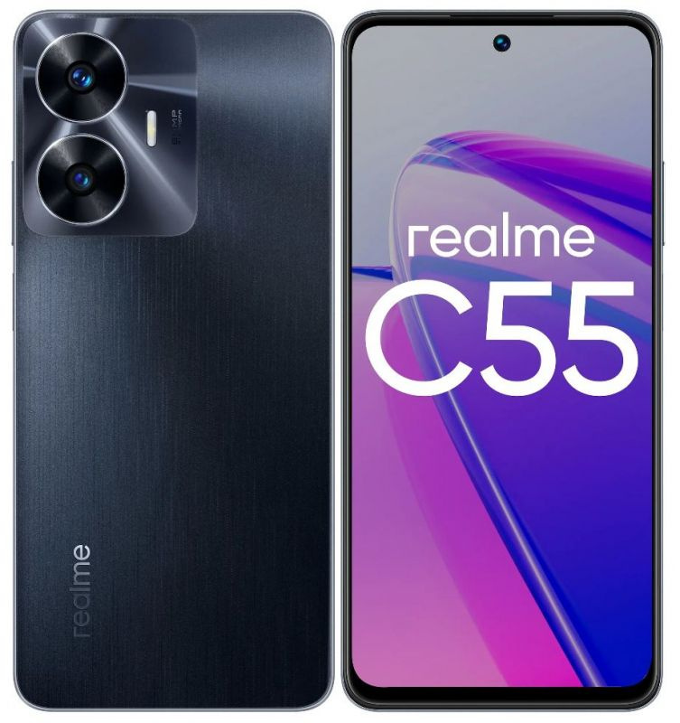 realme Смартфон С55 6/128 ГБ, черный #1