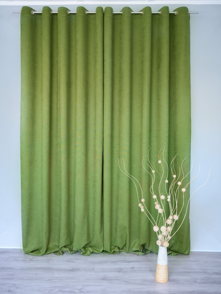 COSY CURTAINS Комплект штор 250х290см, травяной #1