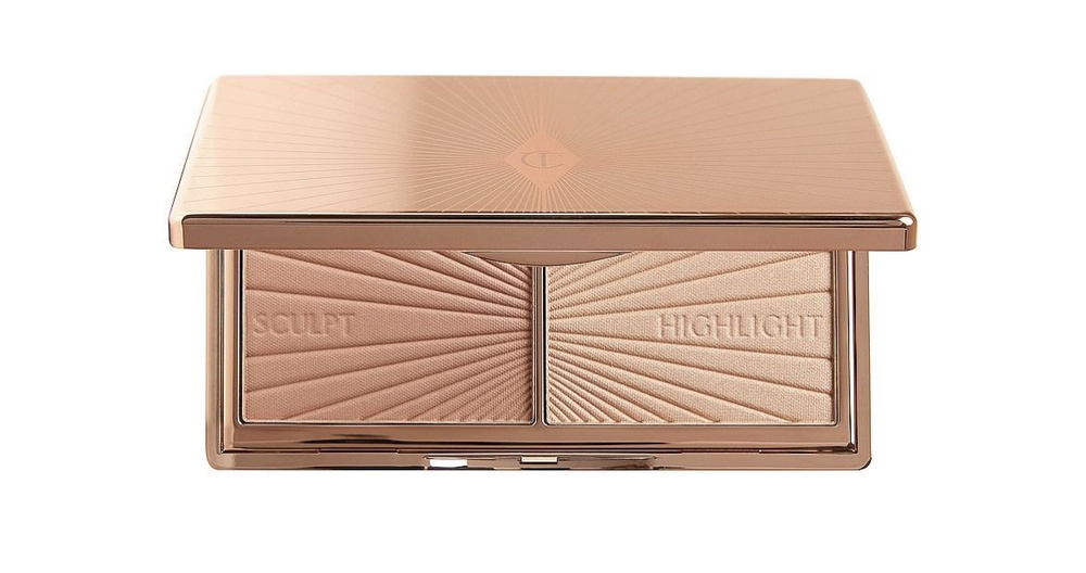 Скульптор и хайлайтер мини формат Filmstar Bronze & Glow Contour Duo Charlotte Tilbury Light to Medium #1