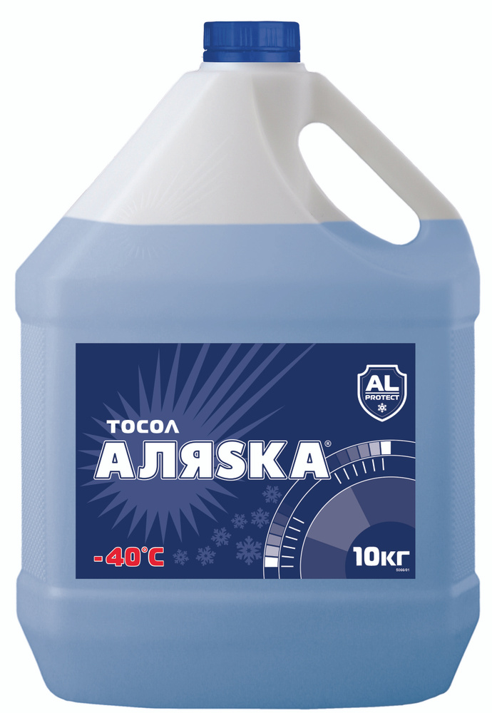 Тосол Аляска -40 G11 синий 10кг. (прозрачная канистра) #1