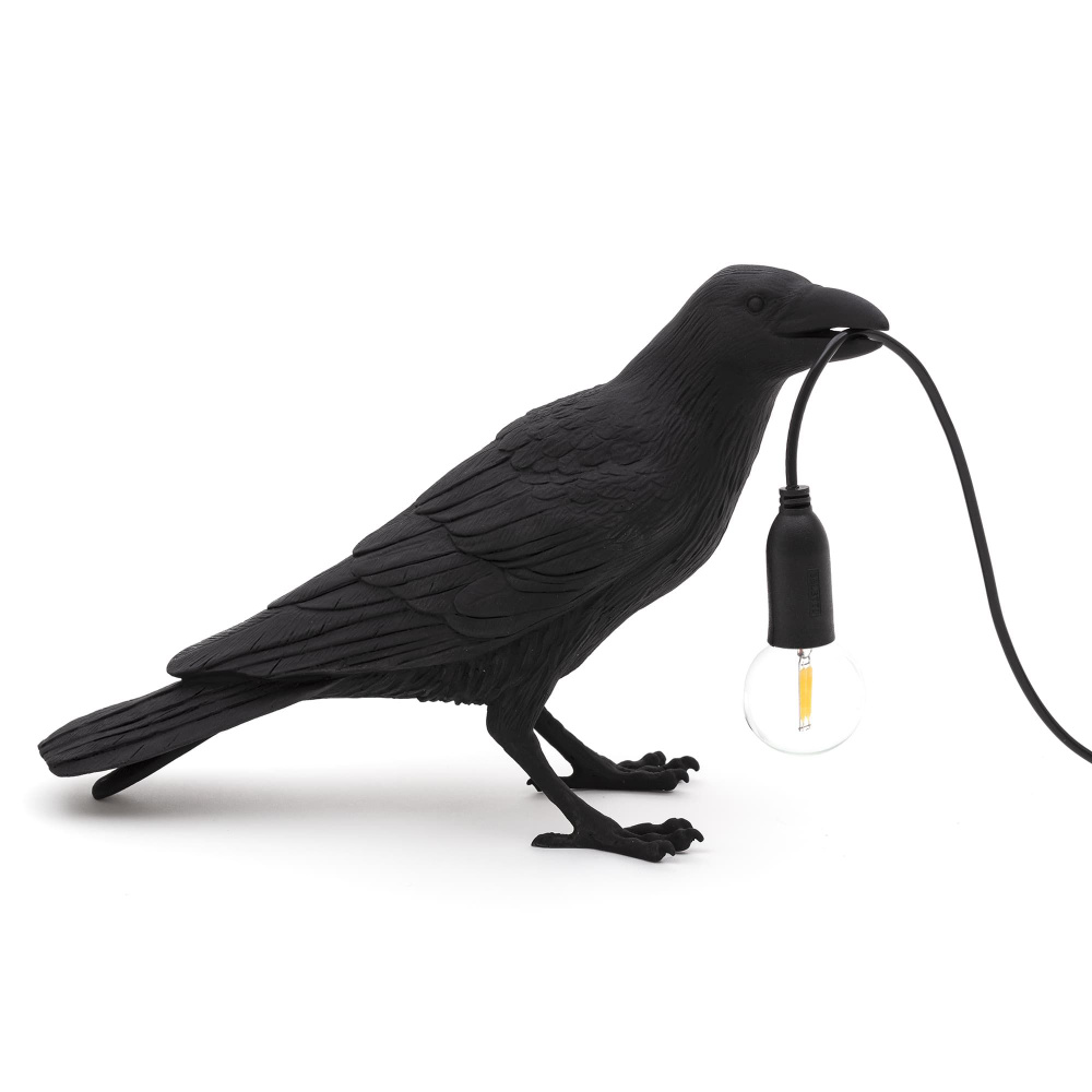 Настольная лампа Seletti Bird Black Waiting #1