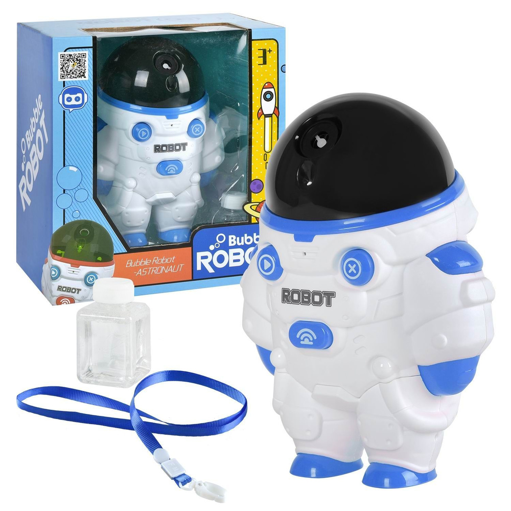 Мыльные пузыри "Робот-астронавт", со световыми и звуковыми эффектами, в коробке  #1