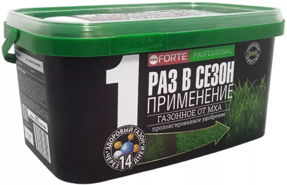 Удобрение "Bona Forte" для газона от мха 3л - купить с доставкой по ...