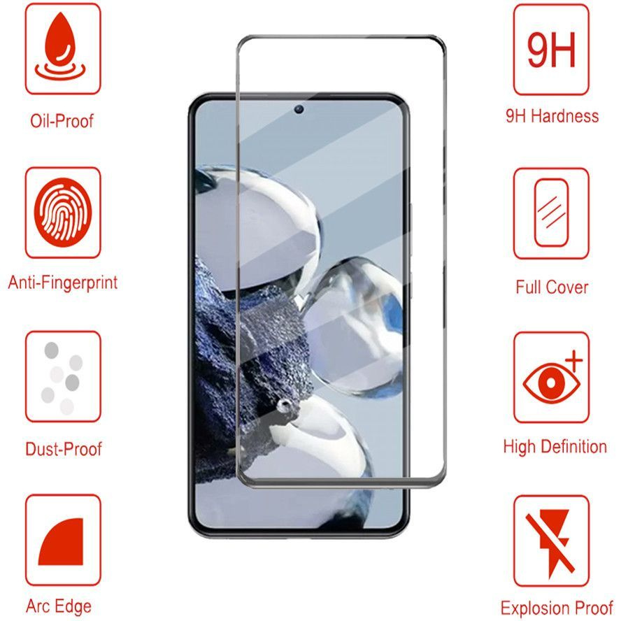 Защитное стекло (GLASS) для Xiaomi 12T Pro, Высококачественное премиальное защитное стекло для Xiaomi #1