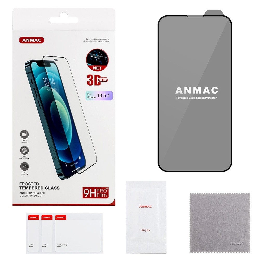 Защитное стекло для iPhone 13 Mini ANMAC 3D матовый #1