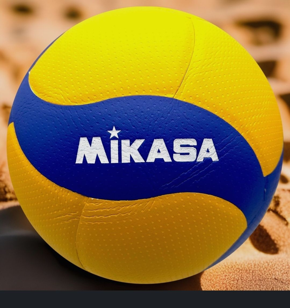 Mikasa Мяч волейбольный, 5 размер, синий #1