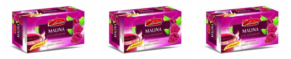 CELMAR Чай Fruit tea Raspberry 20 пакетиков , 3 уп #1