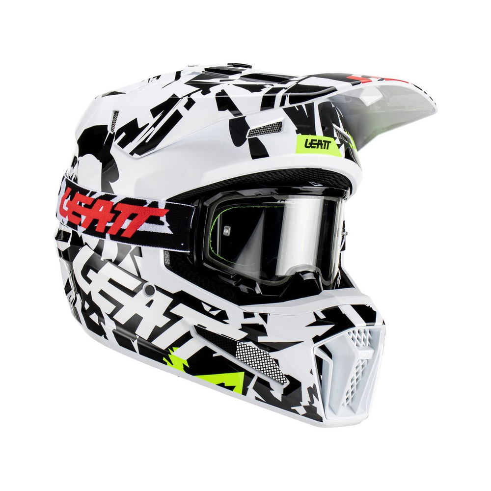 Мотошлем Leatt Moto 3.5 Helmet Kit, Zebra, XXL #1