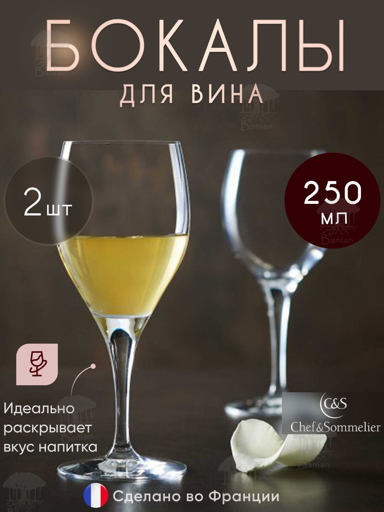 Набор бокалов для вина 250 мл 2 шт, E7697/2, Chef & Sommelier #1