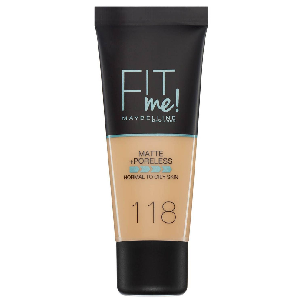 Матирующий тональный крем Maybelline Fit Me! для сужения пор тон 118 Light Beige  #1