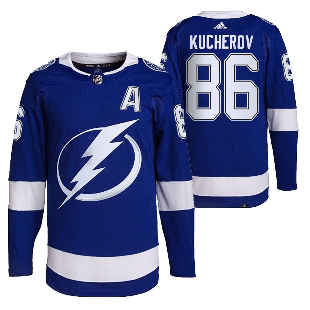 NHL джерси хоккейная Тампа Бэй Лайтнинг Tampa Bay Lightning Jersey 86 Nikita Kucherov  #1