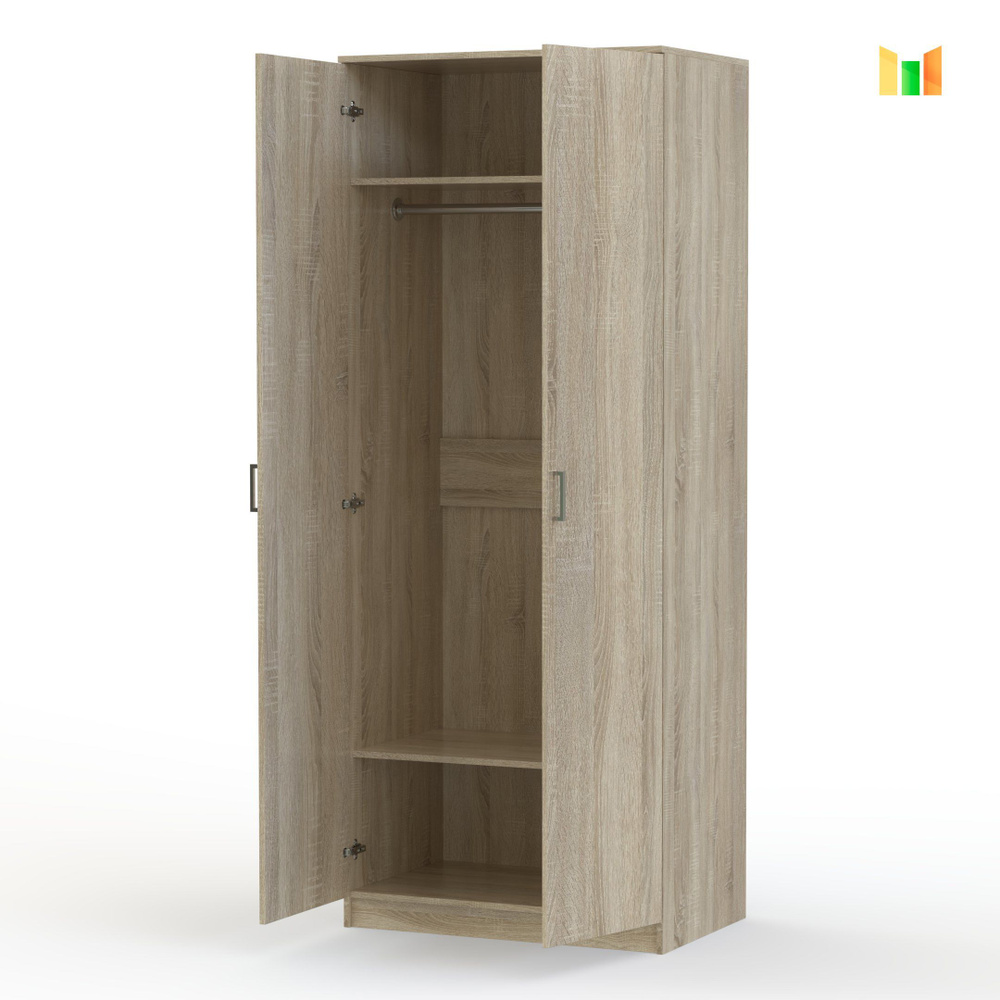 Шкаф распашной BestMebel Шкаф Эконом 2, 55x60x220 см - купить по ...