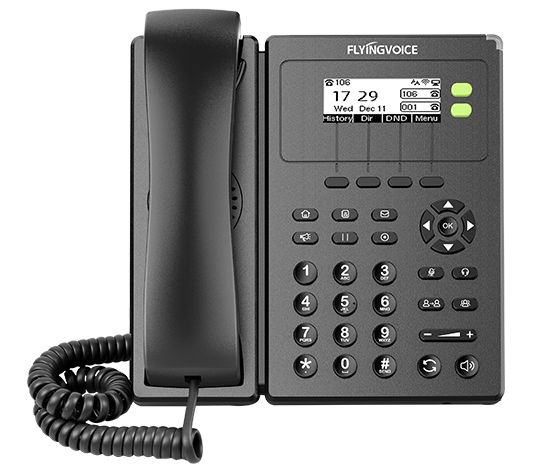 Телефон IP Flyingvoice FIP-10P черный #1