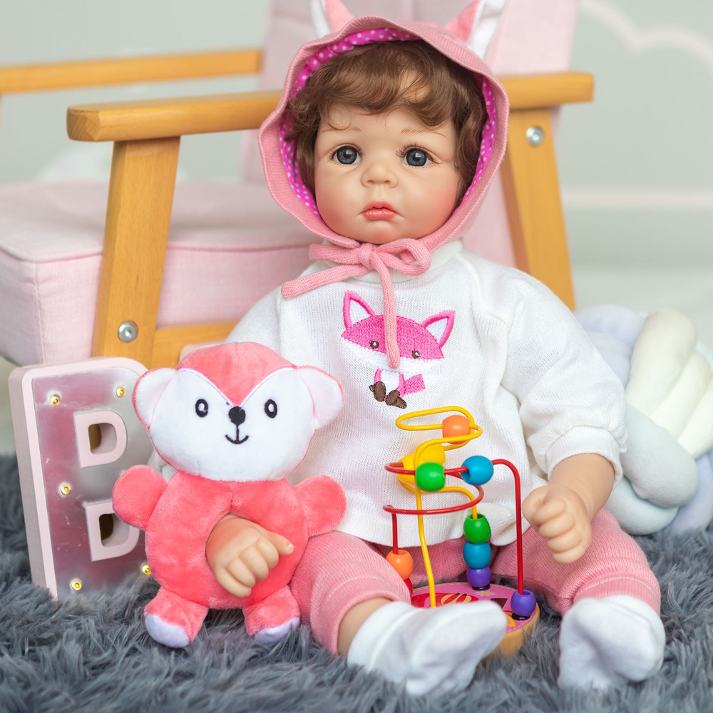 Кукла Реборн Силиконовая 55 см / Реалистичная кукла - купить с ...