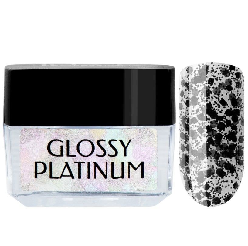 IRISK Гель-лак GLOSSY PLATINUM для моделирования ногтей, (111 dots), 5гр  #1