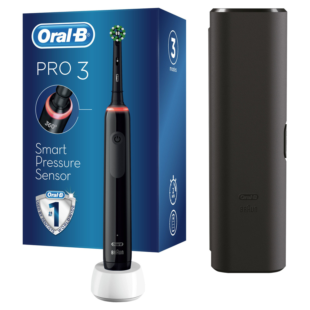 Oral-B Электрическая зубная щетка Электрическая зубная щетка Oral-B Pro 3 3500, визуальный датчикик давления, #1