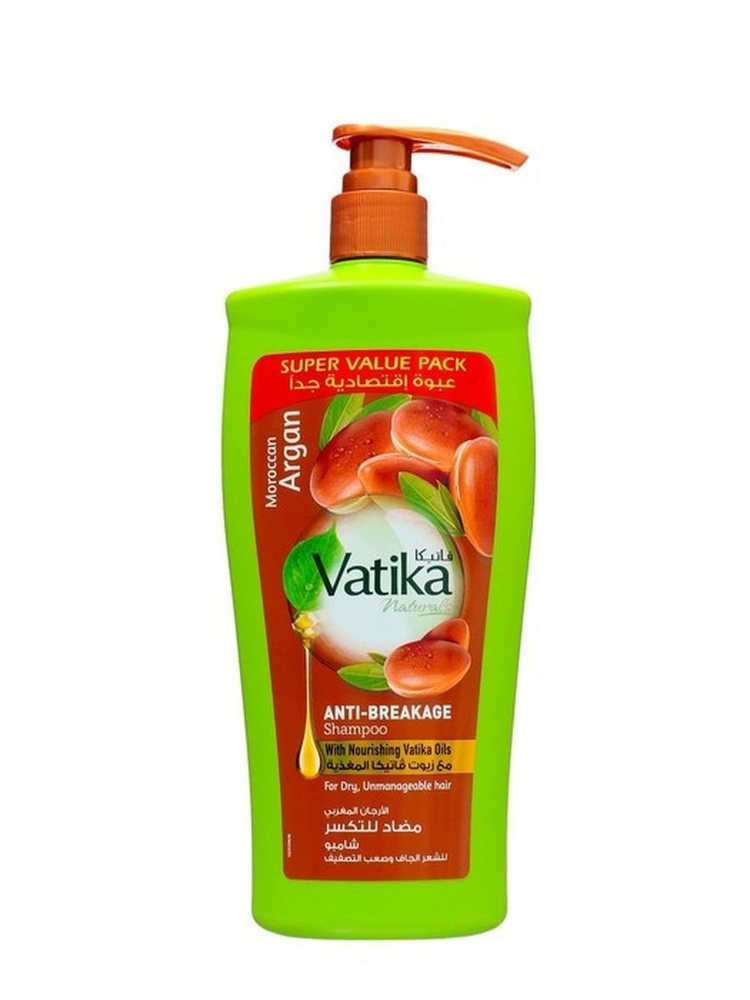 Шампунь Dabur Vatika против ломкости для сухих и непослушных волос с Марокканская Аргана, Moroccan Argan #1