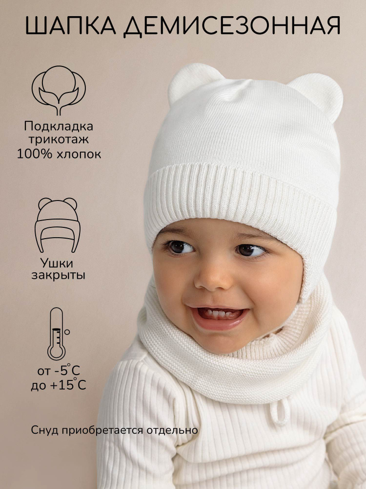 Красивая шапочка для новорожденного спицами - 77 фото