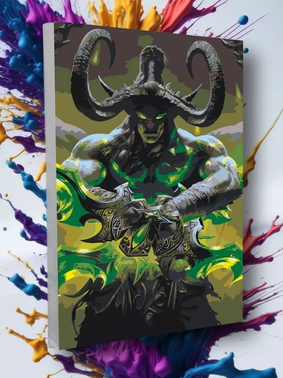Картина по номерам Иллидан World of Warcraft Варкрафт 40х50 #1