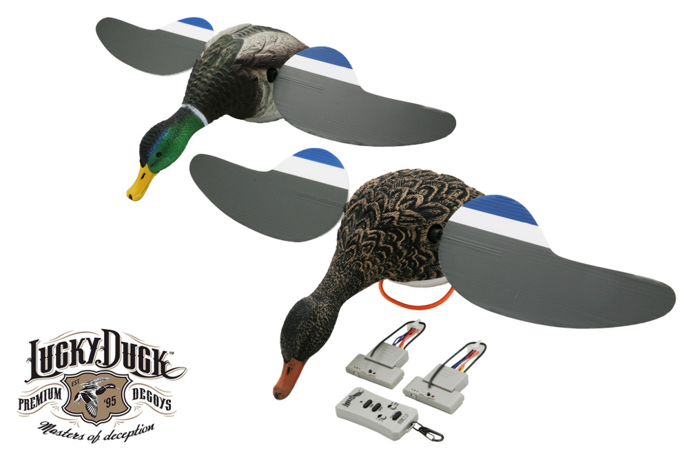 Комплект чучела утки и селезня Lucky Duck Lucky Pair II, пульта и двух модулей.  #1