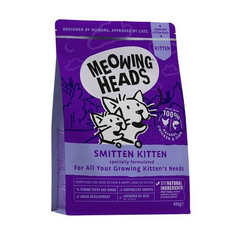 Meowing Heads "Smitten Kitten'" - Для котят с курицей и яйцом "Восторженный котенок" 0,45 кг  #1