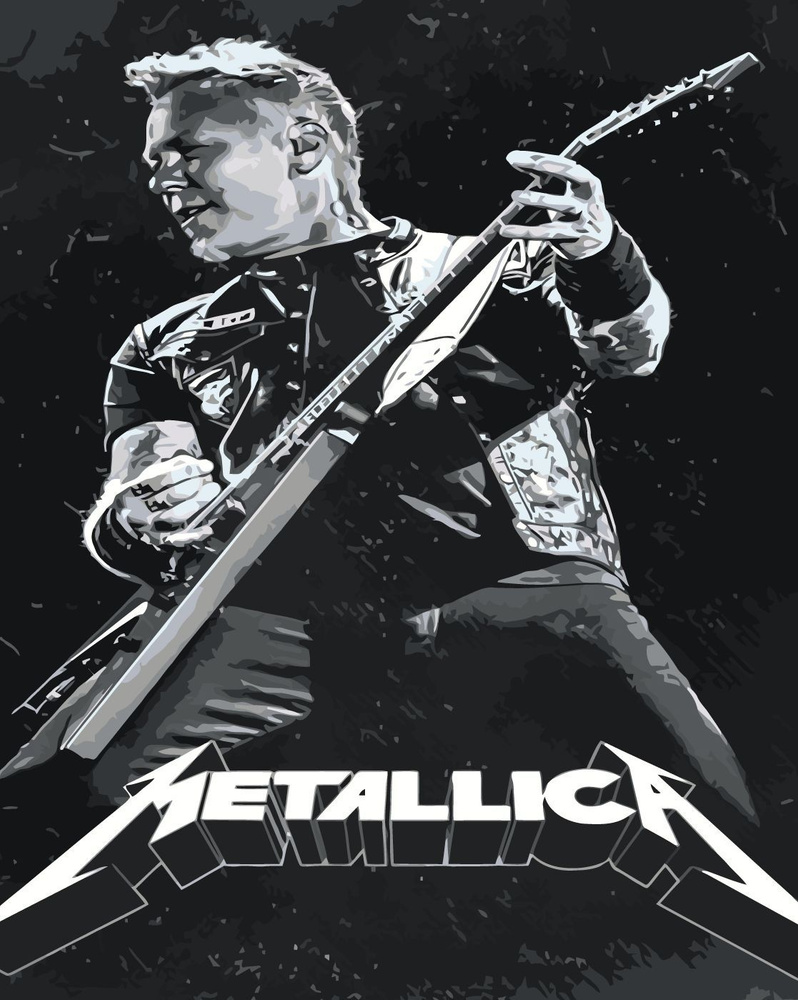 картина по номерам Металлика рок-группа Metallica #1