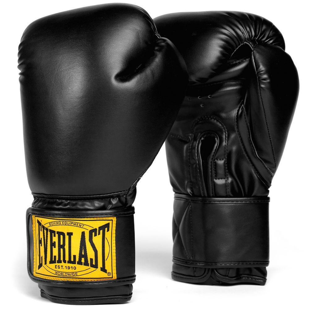 Боксерские перчатки Everlast 1910 PU черные, 10 унций. #1