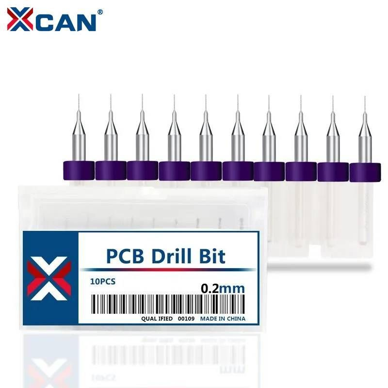 Набор сверл спиральных для печатных плат XCAN 0,2 мм, 10 шт. #1