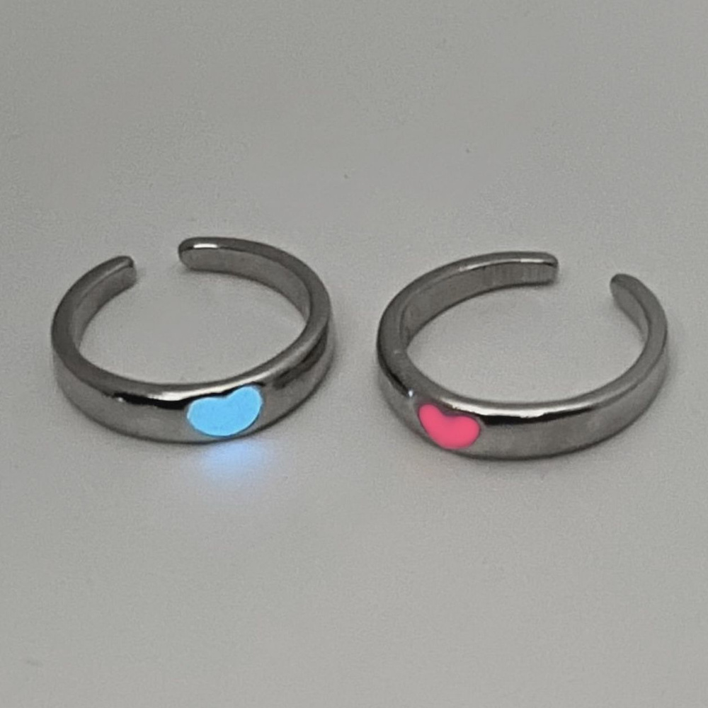Парные кольца светящиеся набор 2 шт. #1