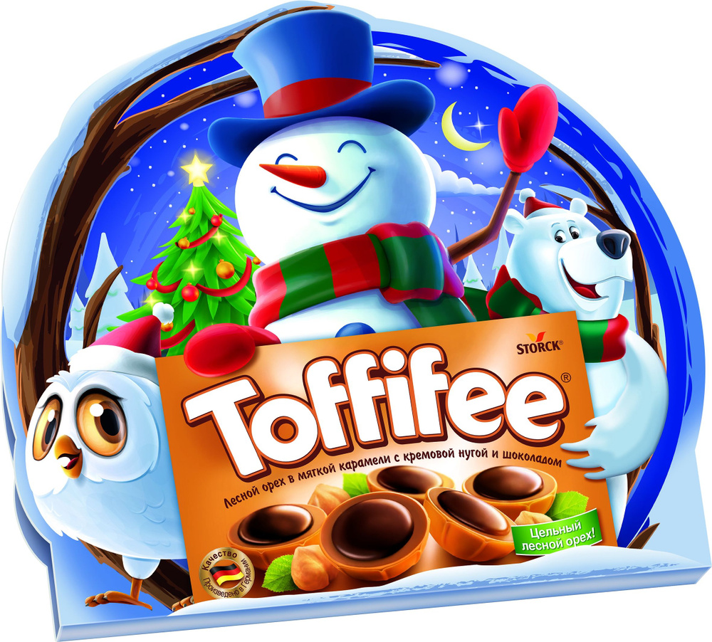 Toffifee, новогодний подарочный набор конфет с лесным орехом в ...