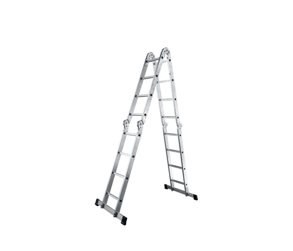 Алюминиевая четырехсекционная шарнирная лестница Алюмет TL 4044  #1