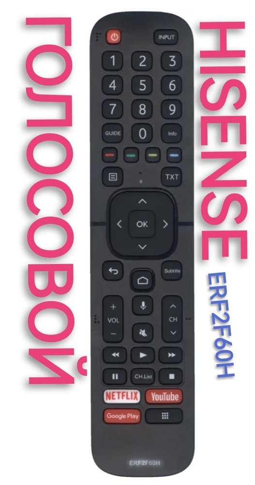 Голосовой пульт ERF2F60H (ERF2E60H) для телевизоров HISENSE /хайсенсе, ХИСЕНСЕ, Для Android TV Hisense #1