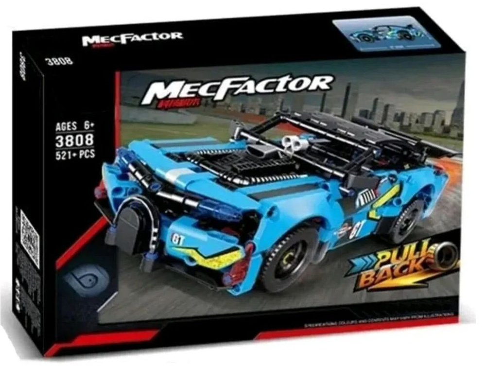 Конструктор Decool MecFactor 3808 Blue-City Rage #1